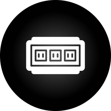 soket ağ simgesi vektör illüstrasyonu