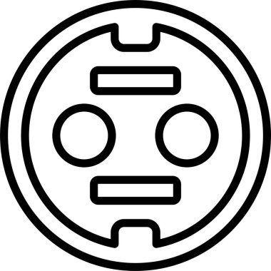 soket simgesi web basit illüstrasyon