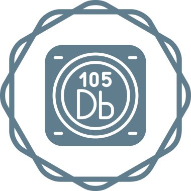 Kimyasal Element Web simgesi vektör çizimi