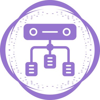 Yük dengeleyici. Web simgesi basit illüstrasyon