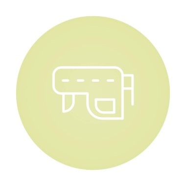 Modern çivi tabancası simgesinin vektör çizimi    