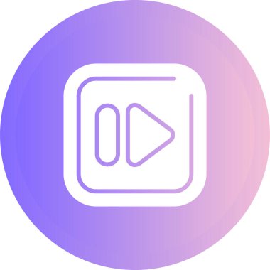 Hızlı ileri düğme vektör illüstrasyonu