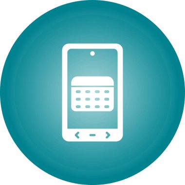 Takvim. Web simgesi basit illüstrasyon 