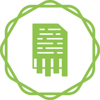 kağıt öğütücü simge vektör illüstrasyonu 