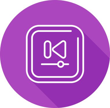 vektör web simgesi görüntüsü Önceki Parça düğmesi 