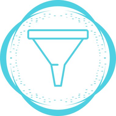 Çöp Posta Filtresi web simgesi, basit vektör illüstrasyonu