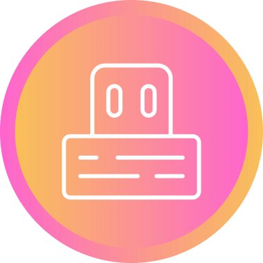 USB modern simgesinin vektör illüstrasyonu 