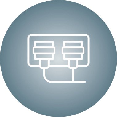 soket simgesi web basit illüstrasyon