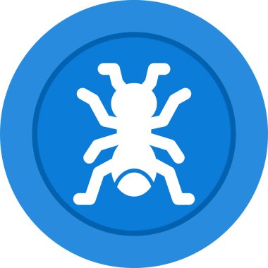 Karınca ağ simgesi, basit vektör illüstrasyonu 