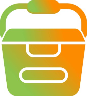 Taşınabilir su kabı vektör çizimi 