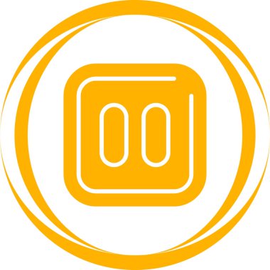 Duraklat simgesinin vektör illüstrasyonu