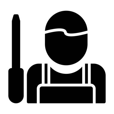 Handyman simgesinin vektör illüstrasyonu 