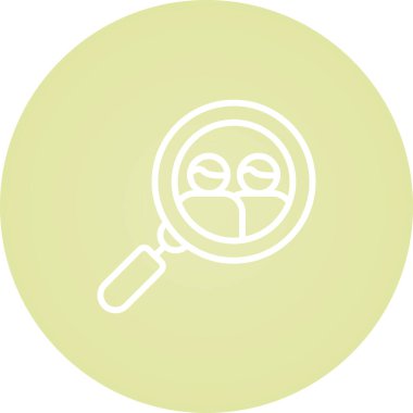 Kullanıcı Araştırma simgesi vektör illüstrasyonu 