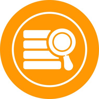 Arama simgesi vektör illüstrasyonu 