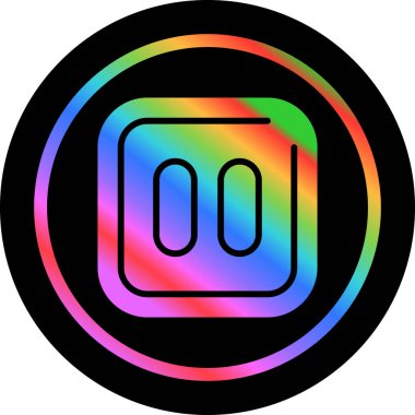 vector illustration of   Pause icon