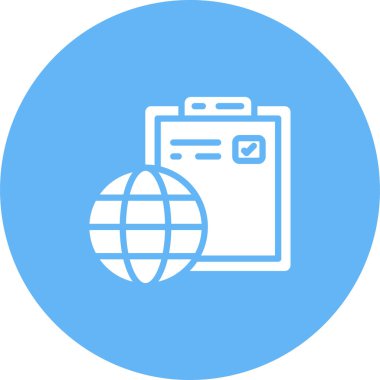 Web simgesi, internetin vektör illüstrasyonu