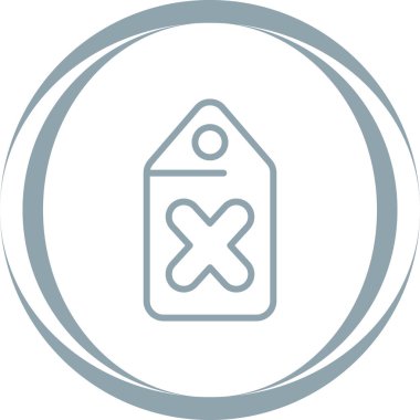 Etiket. Web simgesi basit illüstrasyon