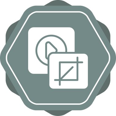 Ekin. Web simgesi basit illüstrasyon