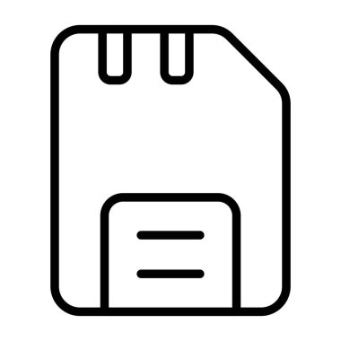 Disk web simgesi, basit vektör illüstrasyonu