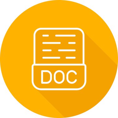 doc dosya biçimi vektör illüstrasyonu
