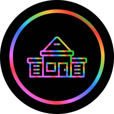 ev ikonu vektör illüstrasyonu. bina işareti sembolü 