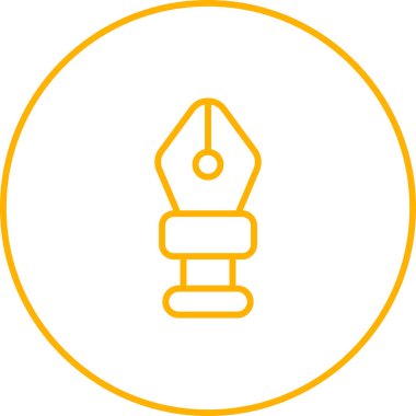 kalem simgesinin vektör illüstrasyonu 