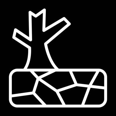 Kuraklık kavramı simgesinin web illüstrasyonu