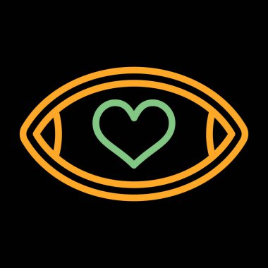 vektör illüstrasyonu, Aşk simgesi ögesi