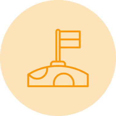 bayrak web simgesi, vektör illüstrasyonu