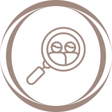 Kullanıcı Araştırma simgesi vektör illüstrasyonu 