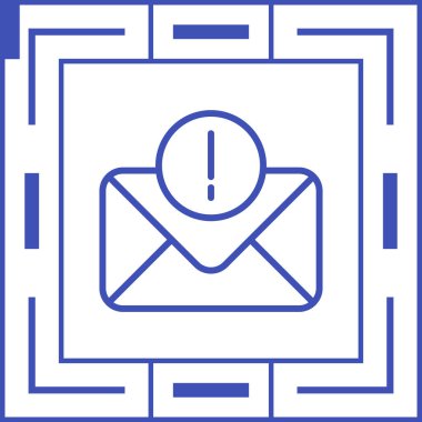 Hata İleti web simgesi, vektör illüstrasyonu