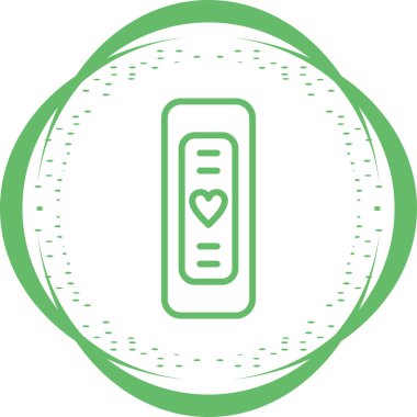 Fitness akıllı yüzük. Web basit illüstrasyonu