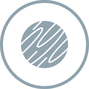 Satürn. Web simgesi basit tasarım