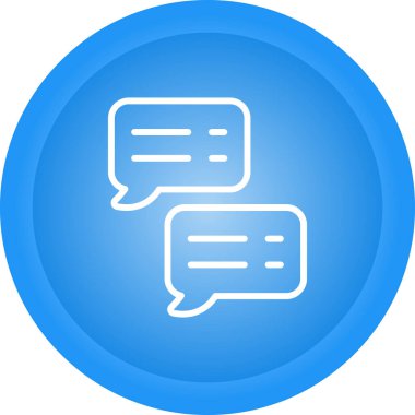 Sohbet balonları. Web simgesi basit tasarım