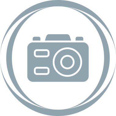 fotoğraf makinesi simgesi, vektör illüstrasyonu 