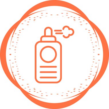 Sprey kutusu. Web simgesi basit illüstrasyon