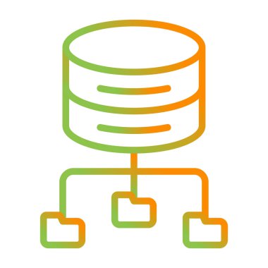 Büyük Veri Analizi vektör resimleme simgesi