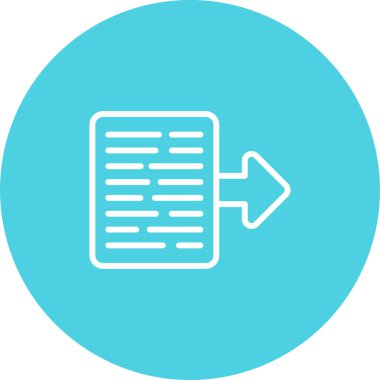 Belge Aktarma web simgesi, basit illüstrasyon 