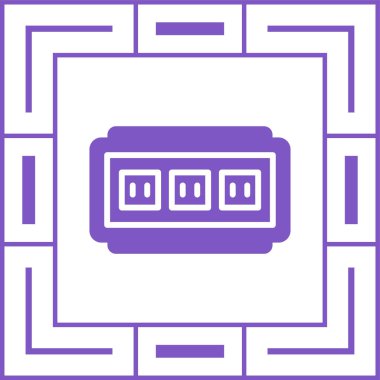 soket simgesi web basit illüstrasyon