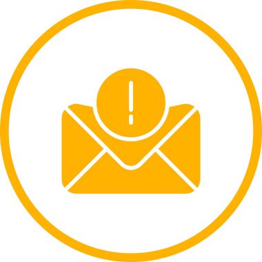 Hata İleti web simgesi, vektör illüstrasyonu