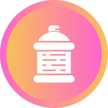 Sprey kutusu. Web simgesi basit illüstrasyon