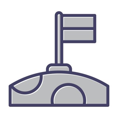 bayrak web simgesi, vektör illüstrasyonu