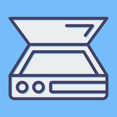 Tarayıcı. Web simgesi basit illüstrasyon