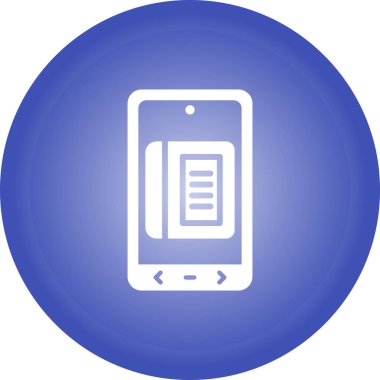 E Kitap biçimindeki simge vektör illüstrasyonu 