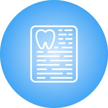 Reçete web simgesinin vektör illüstrasyonu