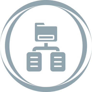 Belge Sınıflandırma Web simgesi vektör illüstrasyonu