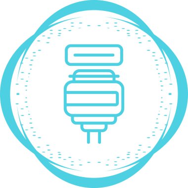 elektrik prizi simgesi. Web illüstrasyonu