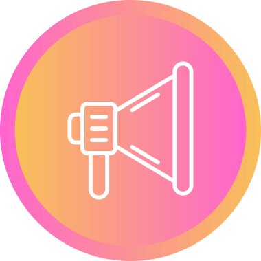 Konuşmacı. Web simgesi basit tasarım