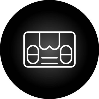 Paket teslim simgesi, vektör illüstrasyonu  