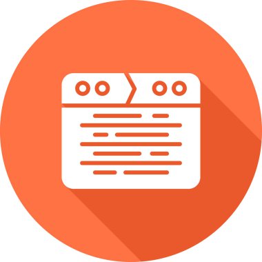 Web tarayıcı simgesi, vektör illüstrasyonu basit tasarım